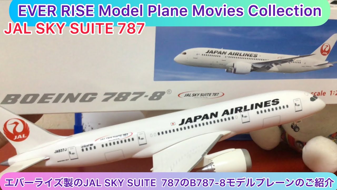 arichin エバーライズのJAL SKY SUITE 787のB787-8モデルプレーンEVER
