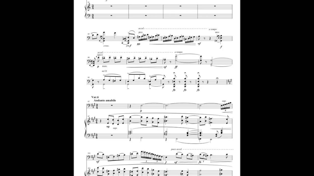 東京藝術大学 音楽学部作曲科 平成26年度三次試験 解答案＜変奏曲