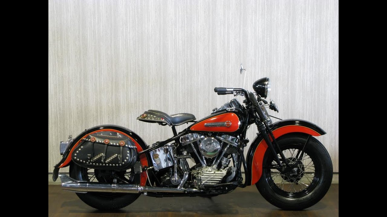 ID1081 ハーレーダビッドソン 1948年 FL 1200 48パン - YouTube