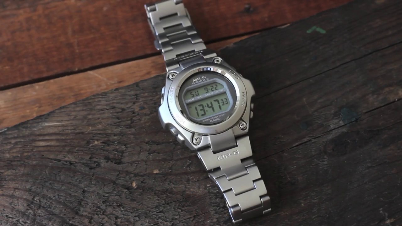 First Casio G-SHOCK made of steel/metal - MR-G from the 90s (Ref
