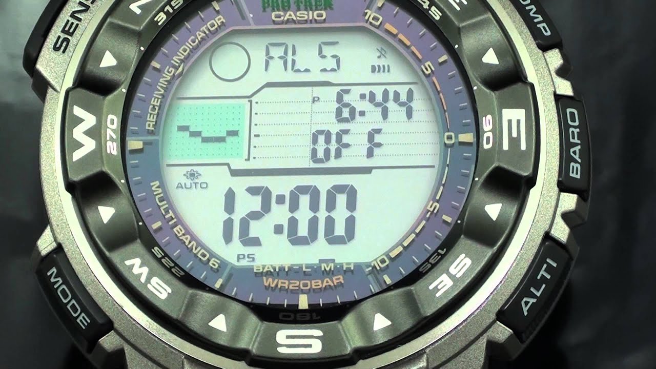 Casio Pro Trek 2500T Video Watch Review - YouTube
