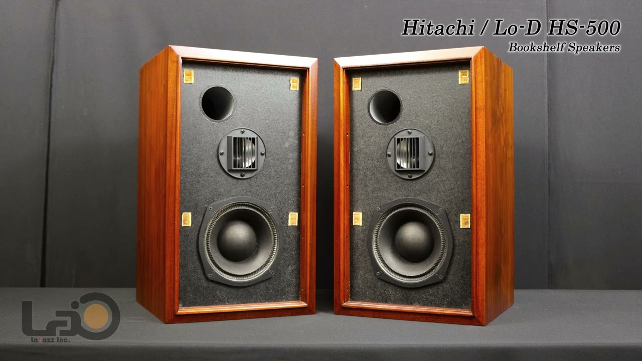 Hitachi / Lo-D HS-500 Bookshelf Speakers - YouTube