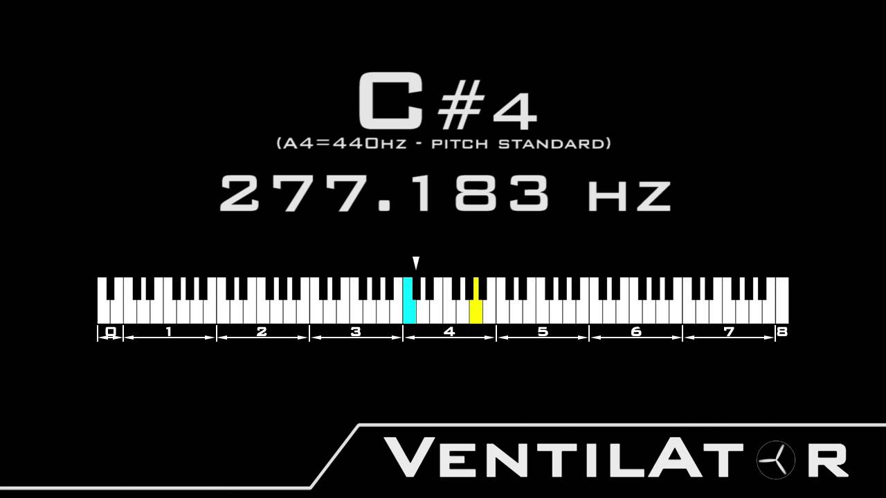 C#4 / 277.183hz @A440hz Tone For Instrument Tuning - YouTube