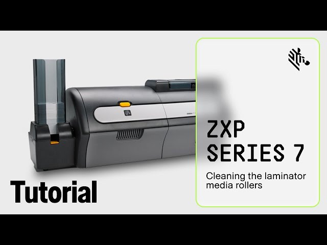Zebra ZXP Series 7 How-To: Clean the Laminator Media Rollers - YouTube