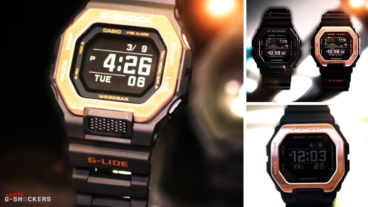 Casio G-Shock G-LIDE GBX-100NS-4 MIP LCD for Surfers - YouTube