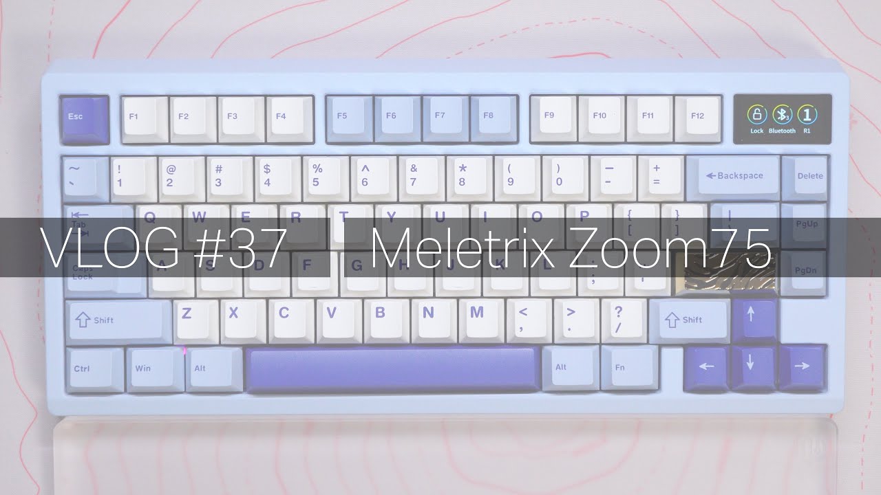 VLOG #37】初めてのキーボード組み立て（Meletrix Zoom75）/キーボード