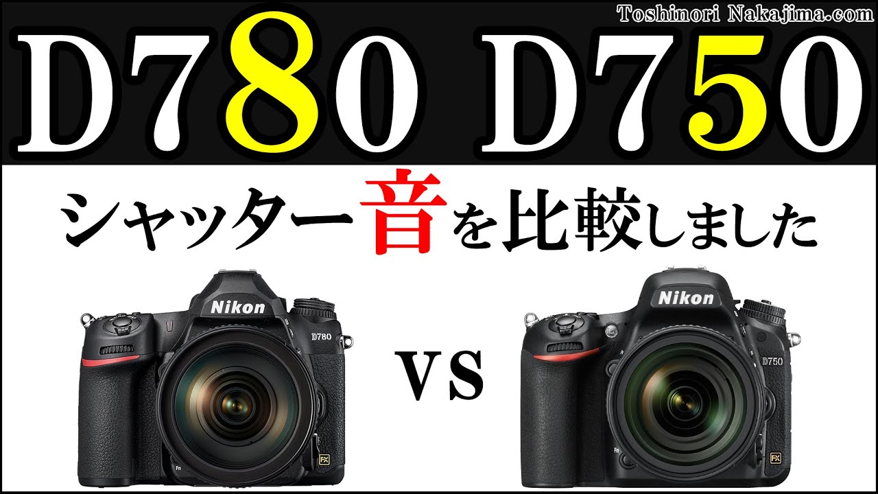 D780 シャッター音 D750 連射 比較 Nikon レビュー 一眼レフカメラ