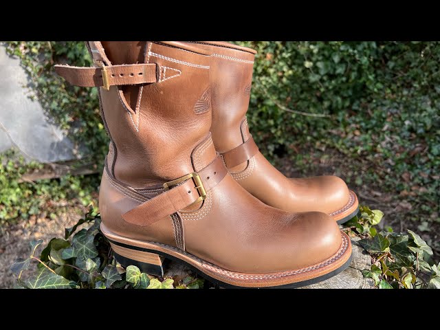 ZERROW'S Natural Chromexcel Engineer Boots!!!! - YouTube