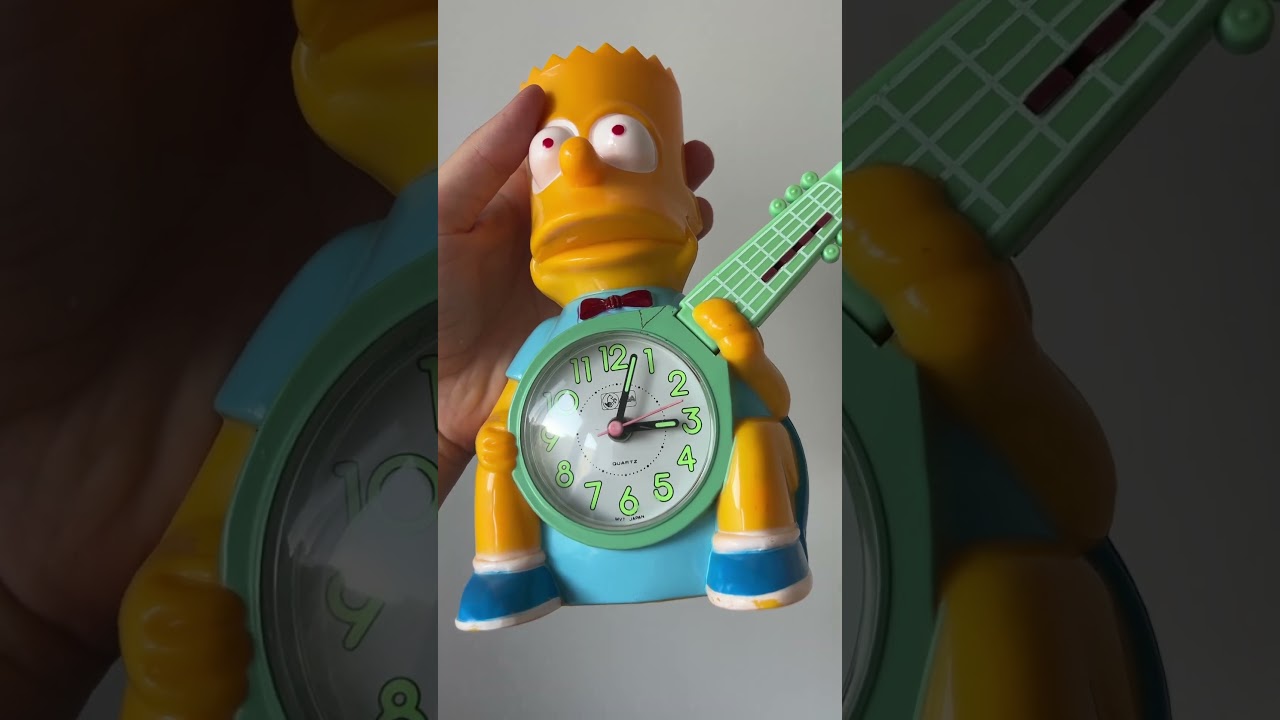 Vintage Bart Simpson Alarm Clock - 90s nostalgia #vintage