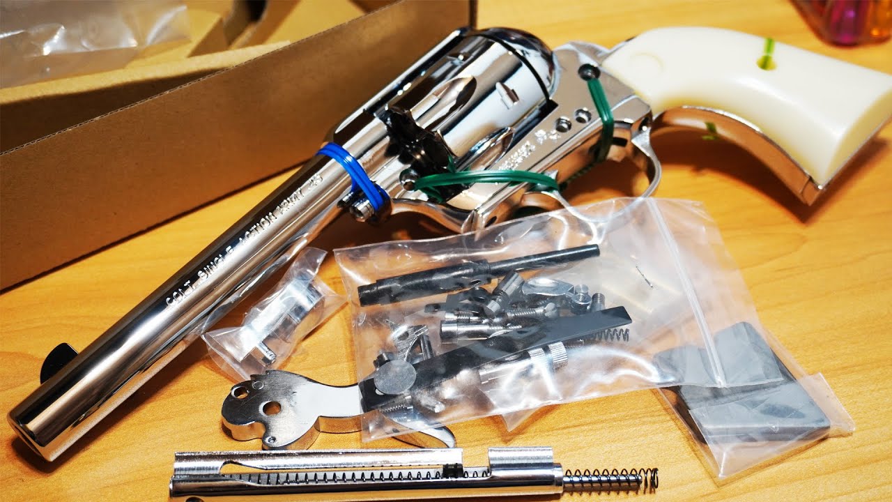 Assembling a model gun! Assemble a Colt SAA silver-plated