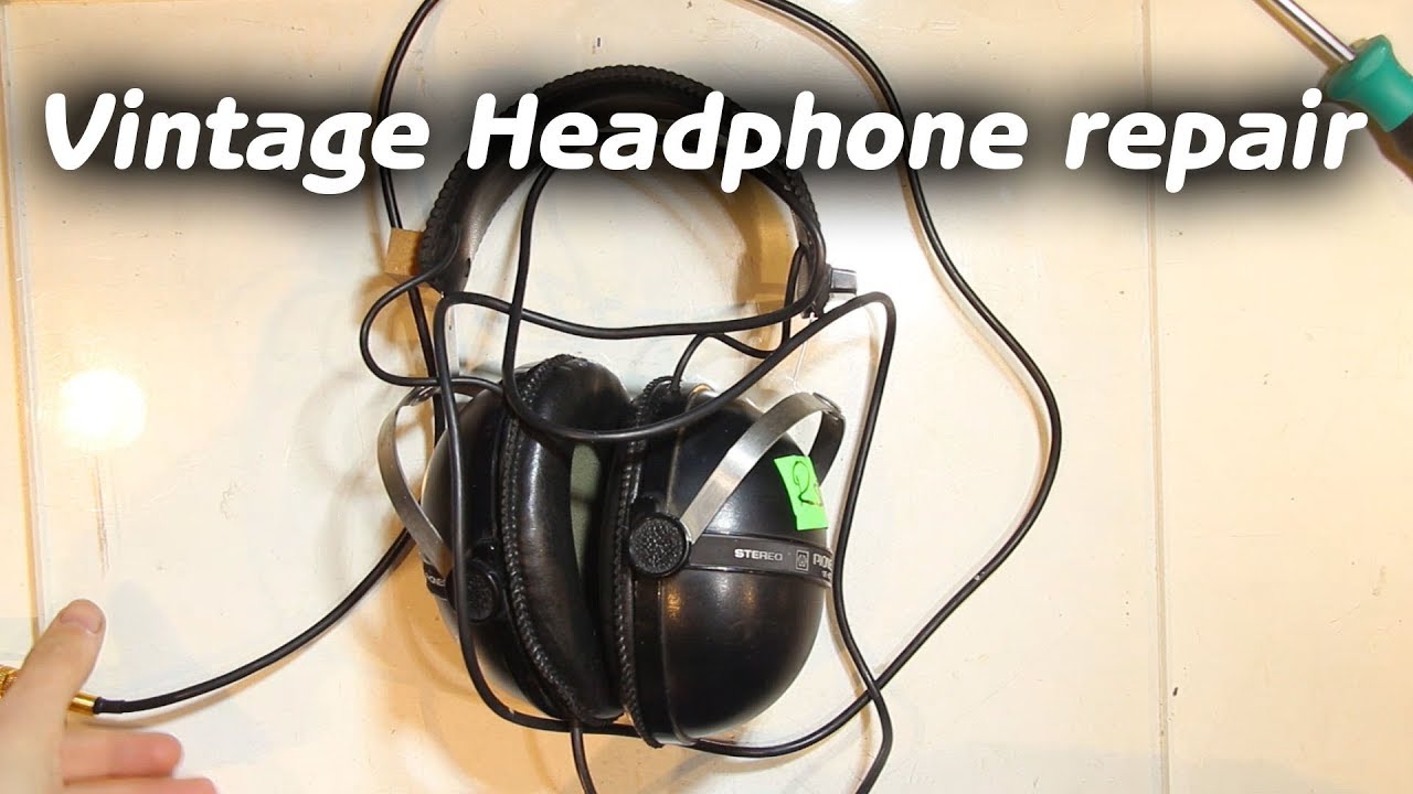 Vintage Pioneer Headphones Restoration - YouTube