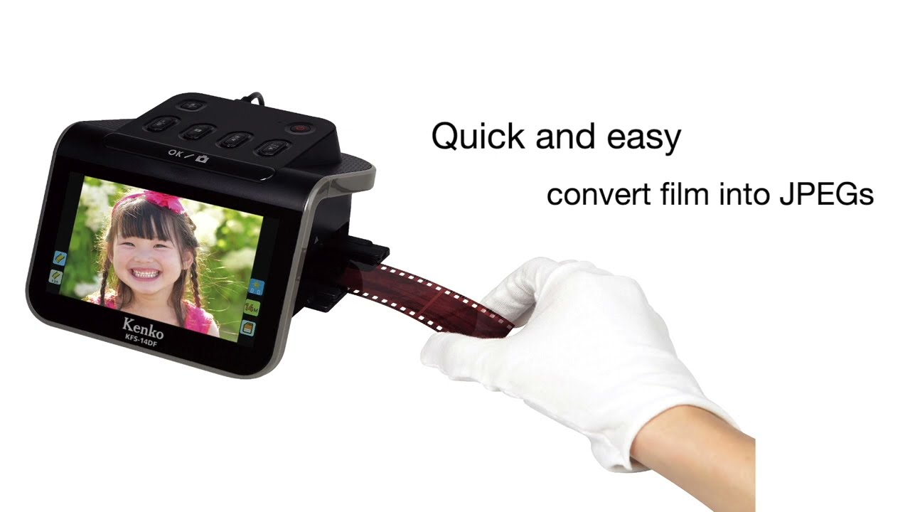 Kenko Film Scanner KFS-14DF Save and share your old memories Easy