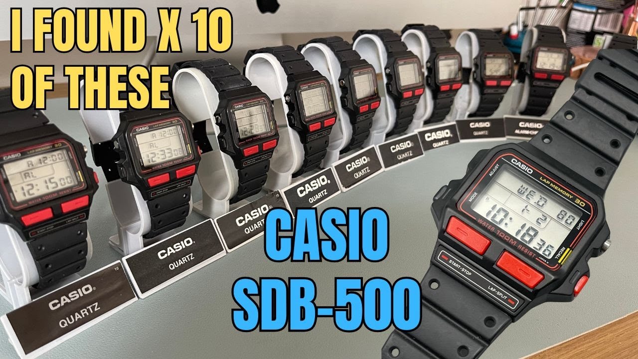 HOW LUCKY WAS I! i found lots of unused Casio SDB-500 - YouTube
