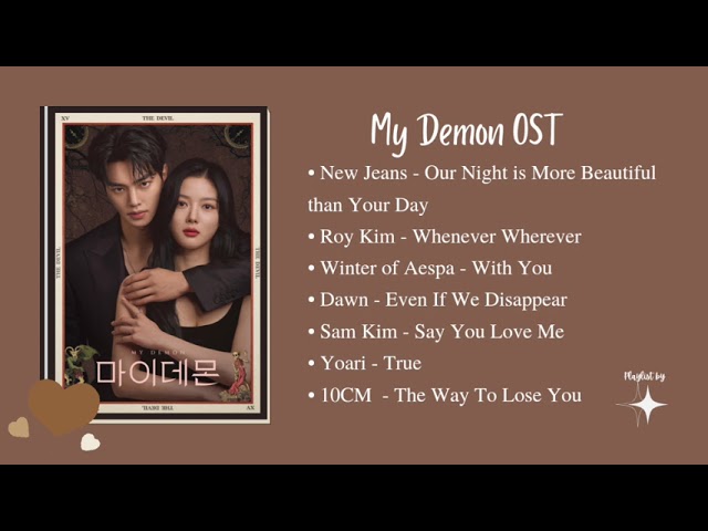 My Demon Ost (Part 1-7)//Korean Drama Ost//My Demon//Ost - YouTube