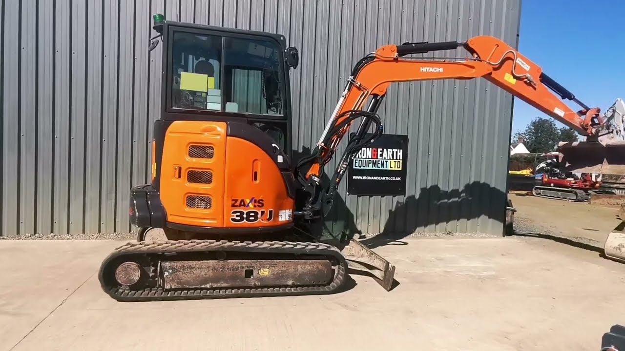 2018 Hitachi ZX38U-5A 3.8 Tonne Excavator - YouTube