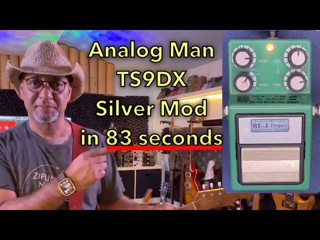 TS9DX Silver Mod in 83 seconds (Analogman) Tube Screamer Pedal