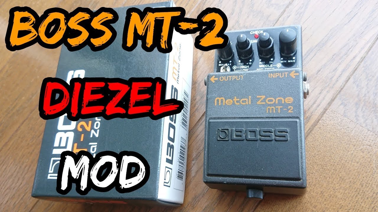 エフェクターをモディファイする。BOSSのMT-2をDIEZEL MODをする。超