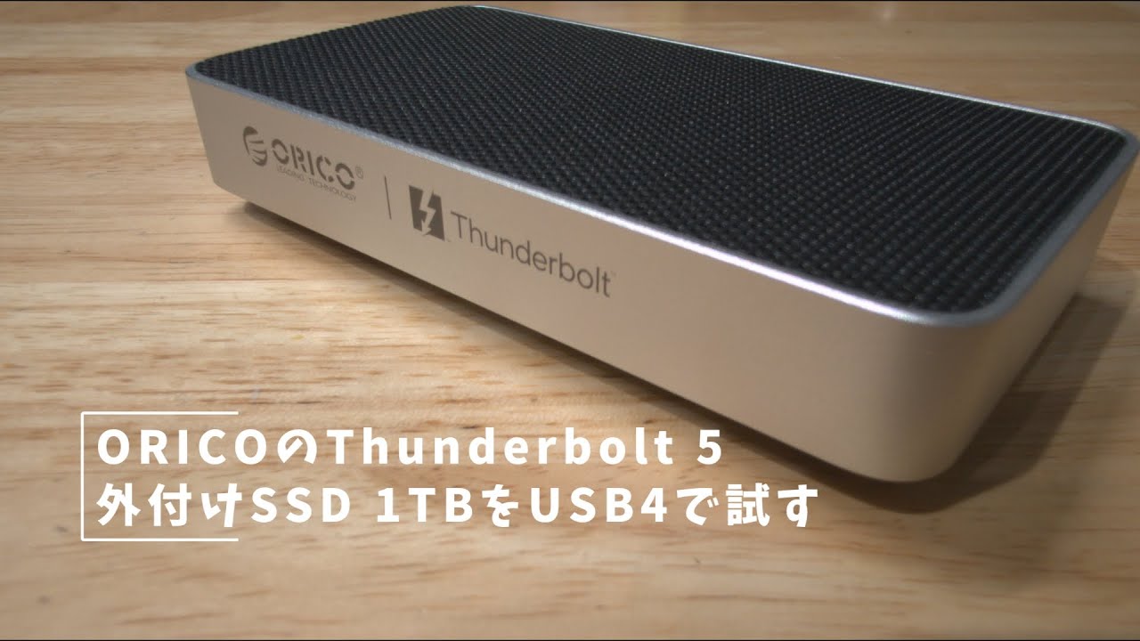 Trying out ORICO's 1TB Thunderbolt 5 external SSD with USB 4