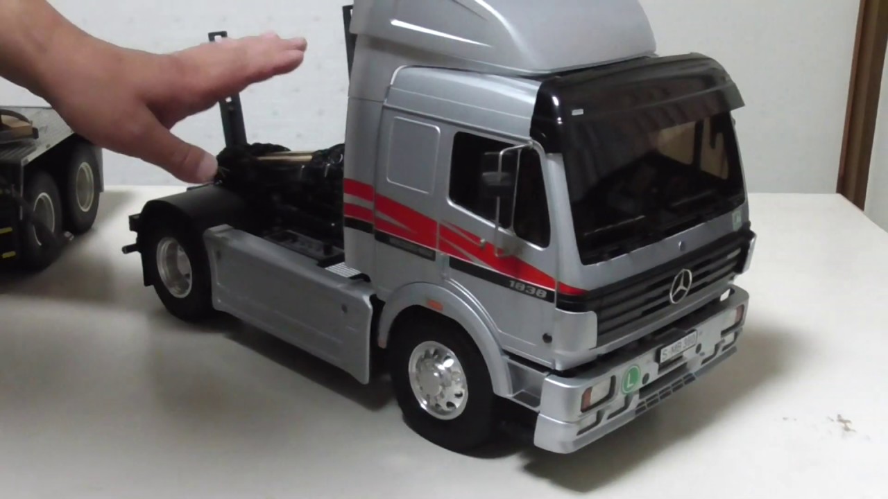 タミヤ ビッグトラックシリーズ・メルセデスベンツ1838 - YouTube