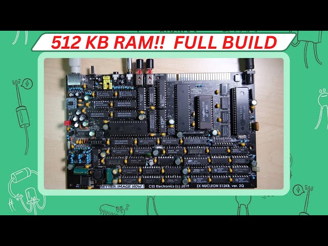 ZX Nucleon 512K - Full Build and Demos - YouTube