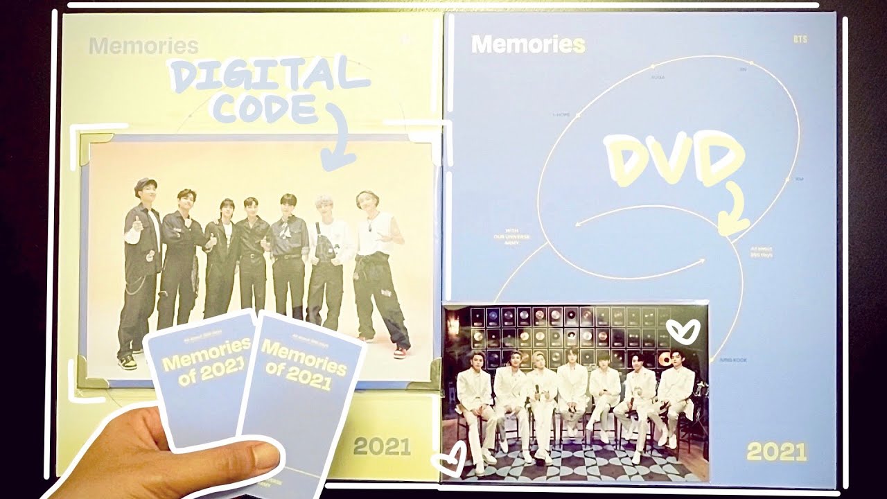 BTS [방탄소년단] MEMORIES OF 2021 DVD/DIGITAL CODE WEVERSE POB