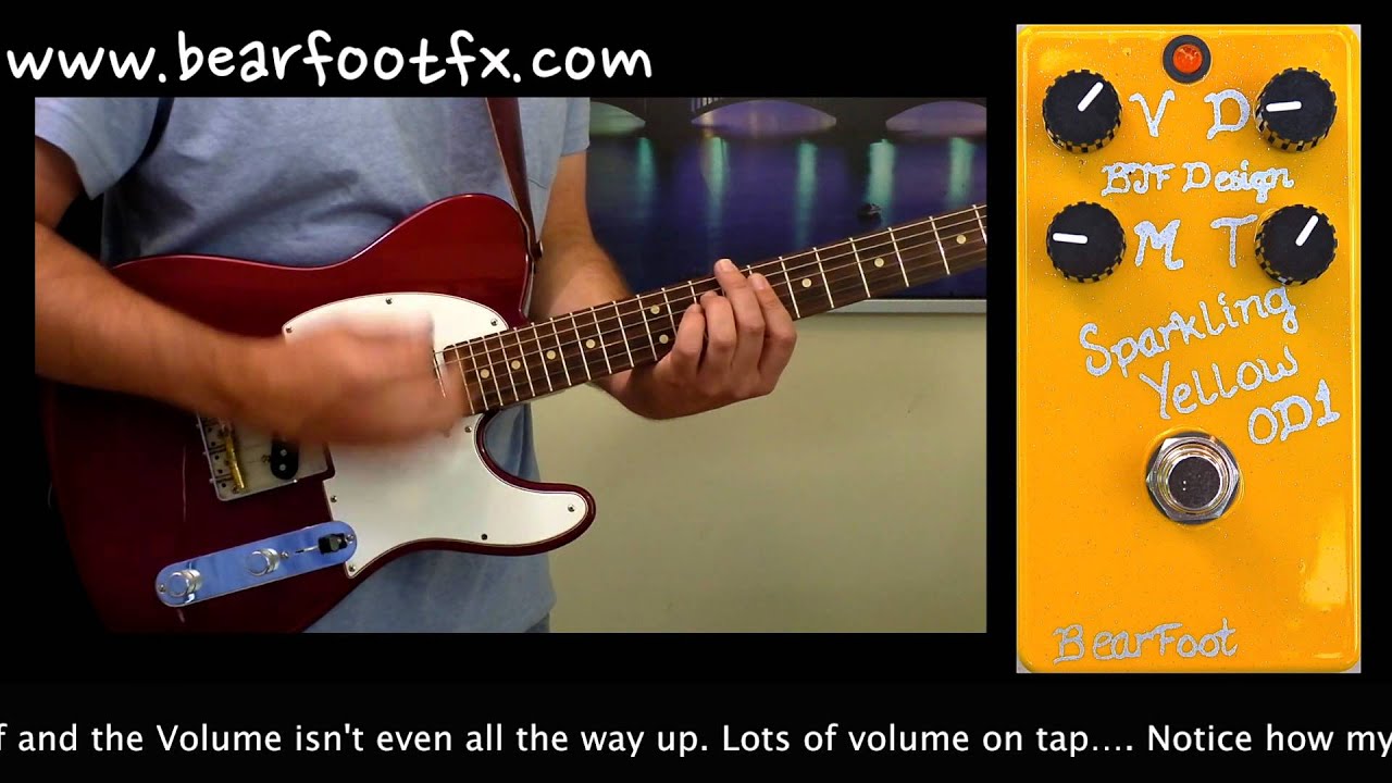 ギター Bearfoot Sparkling yellow od 3 Bearfoot Fx Sparkling Yellow