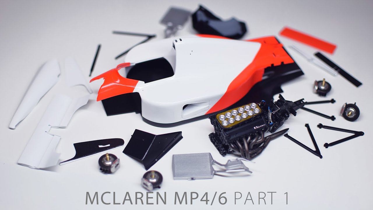 Building Senna's MP4/6 PART 1 McLaren Fujimi 1/20 F1 Scale Model