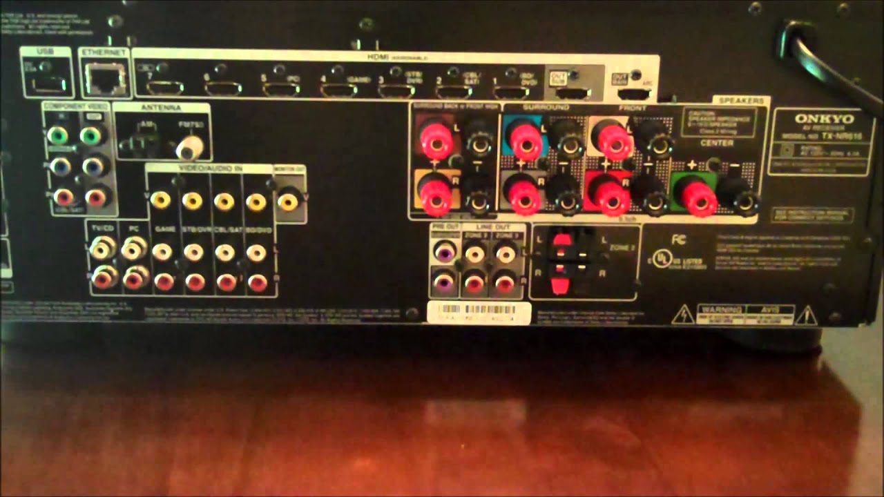 Onkyo TX NR616 Network Surround Sound Receiver Review - YouTube