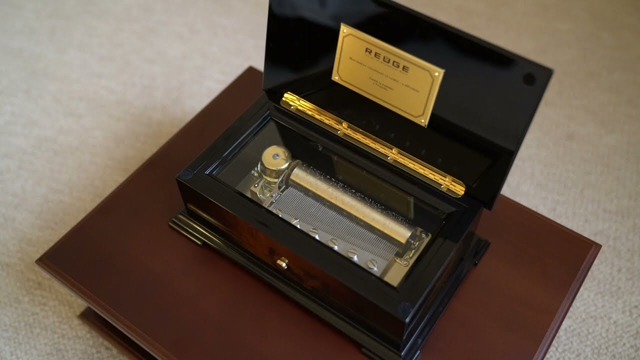 JOBINRomance スイス製 高級オルゴール 木製 多枚ディスク付 完動品