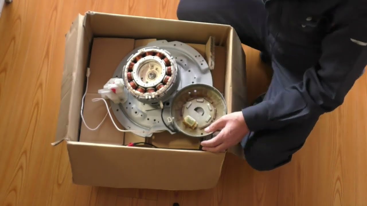 修理動画 日立洗濯機 NW-D8FX の駆動部組の内部はどうなってるの