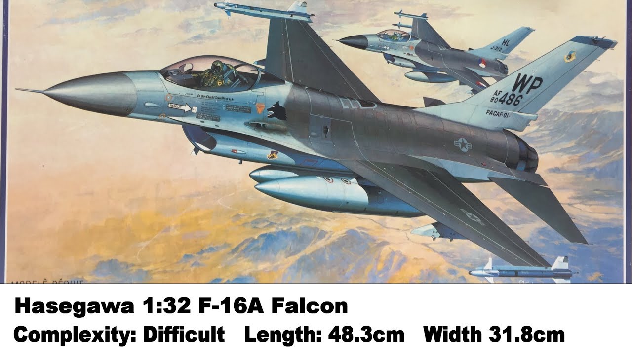 Large Scale! Hasegawa 1:32 F-16A Falcon Kit Review - YouTube