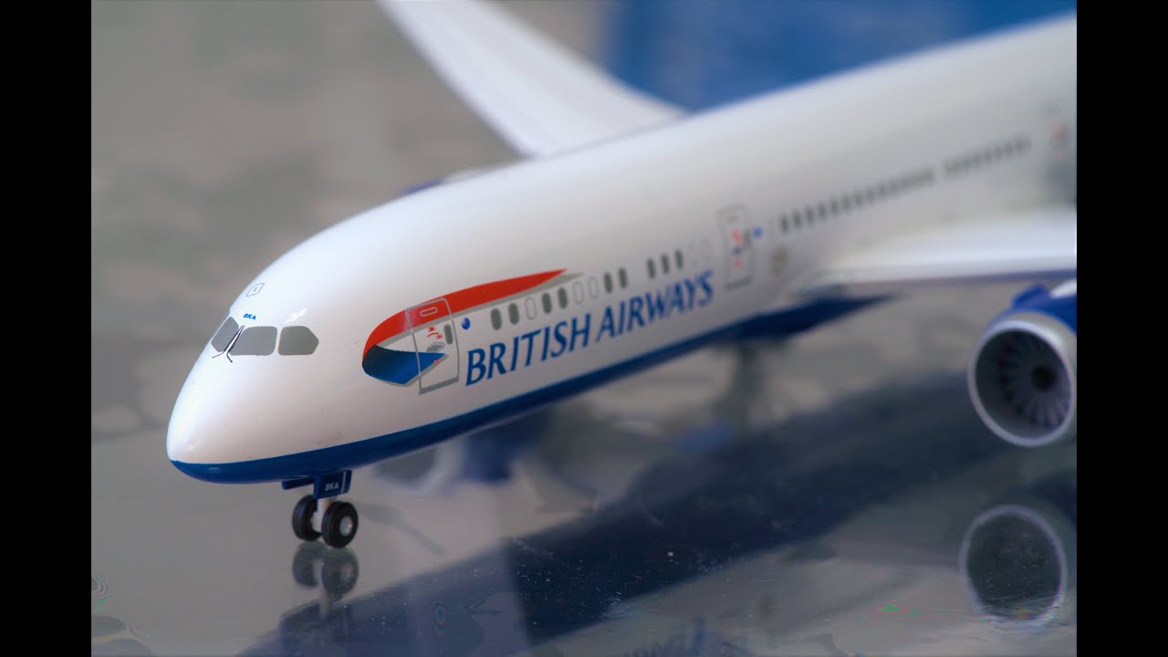 British Airways B787-9 1:200 Hogan Wings REVIEW - YouTube