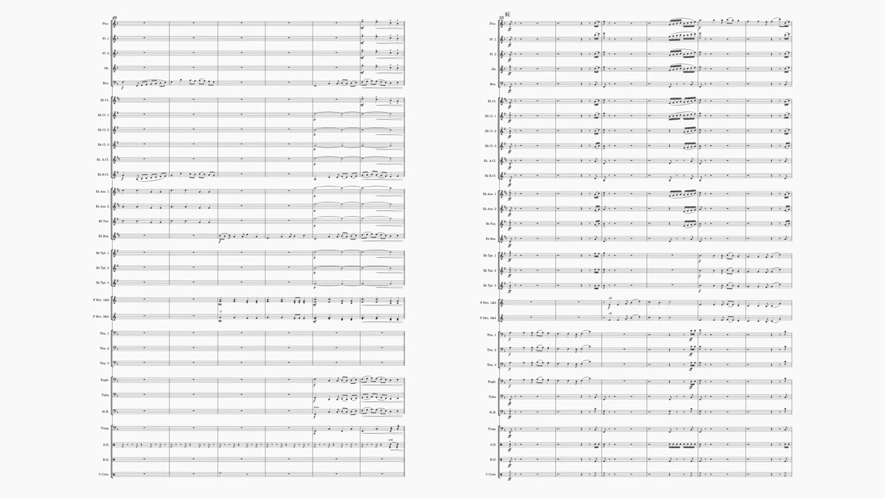 吹奏楽のための民謡「うちなーのてぃだ」(2010-III) ／ MuseScore4