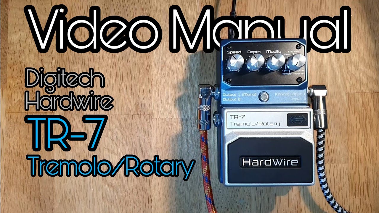 DigiTech Hardwire CR-7 Chorus: initial meanderings - YouTube