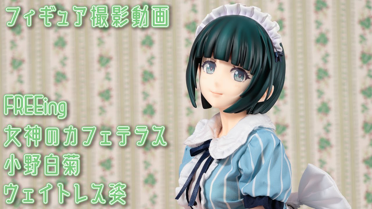 フィギュア動画撮影 女神のカフェテラス 小野白菊 ウェイトレス姿 1/4