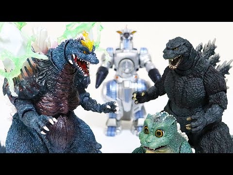 S.H.MonsterArts】SpaceGodzilla&LittleGodzilla【Special color Ver