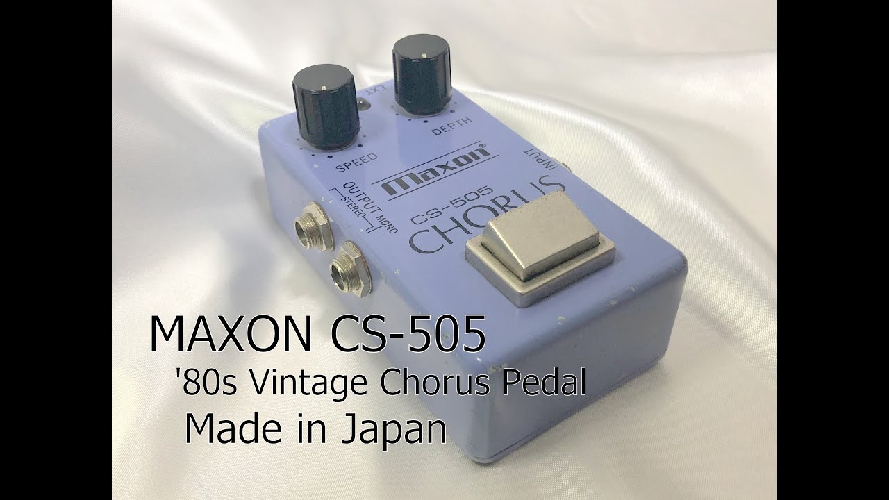 Maxon CS-505 CHORUS Guitar pedal Vintage Chorus Made in Japan 18V