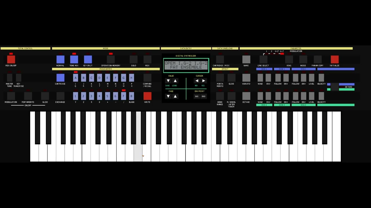 Casio CZ-1 [Music / Synthesizer] (1986) Sound Check - YouTube
