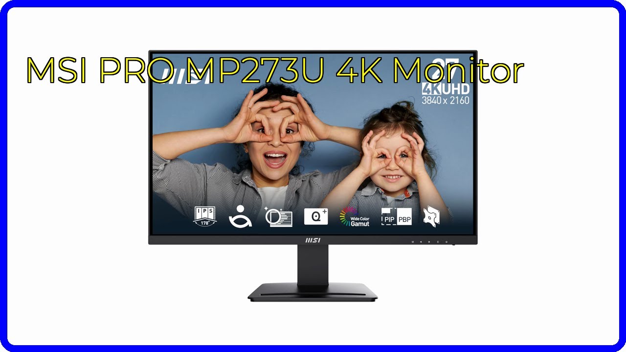 REVIEW (2026): MSI PRO MP273U 4K Monitor. ESSENTIAL details. - YouTube