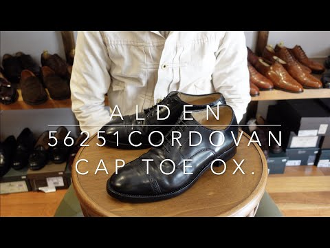オールデン 56251パンチドキャップトゥ コードバン ブラック サイズ8D