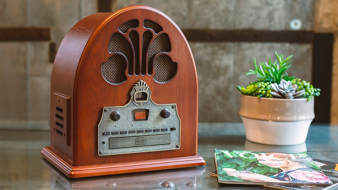 Cathedral Radio CD Player | Crosley Record Player - YouTube