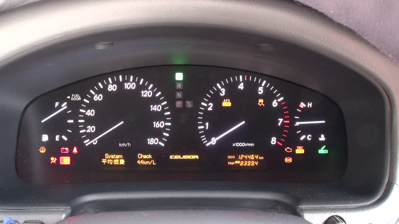 トヨタ30後期セルシオのオプティトロンメーター - YouTube