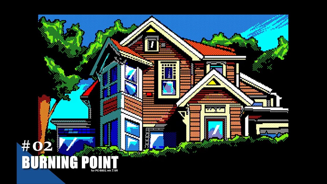 Play】PC-8801 BURNING POINT（バーニングポイント）#02 レトロゲーム