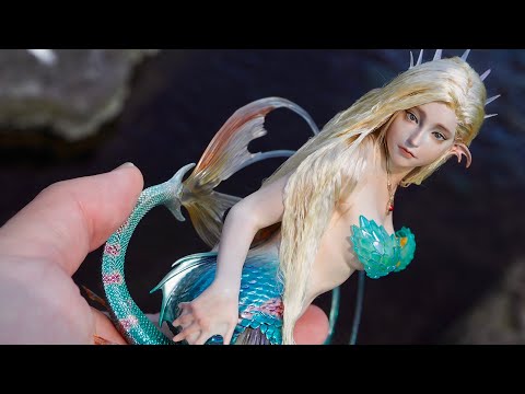 I caught a little mermaid!【painting 1/8 scale garage kit figures