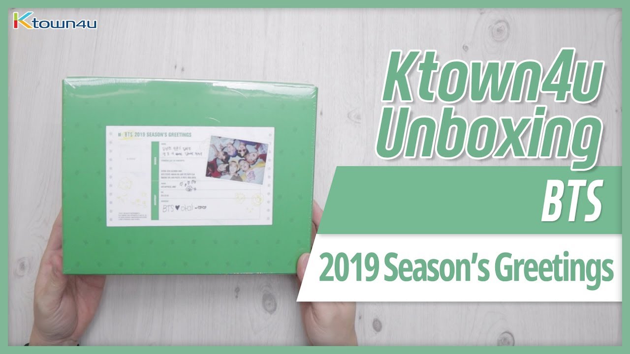 Unboxing BTS - 2019 SEASON'S GREETINGS 방탄소년단 防弾少年団 시즌