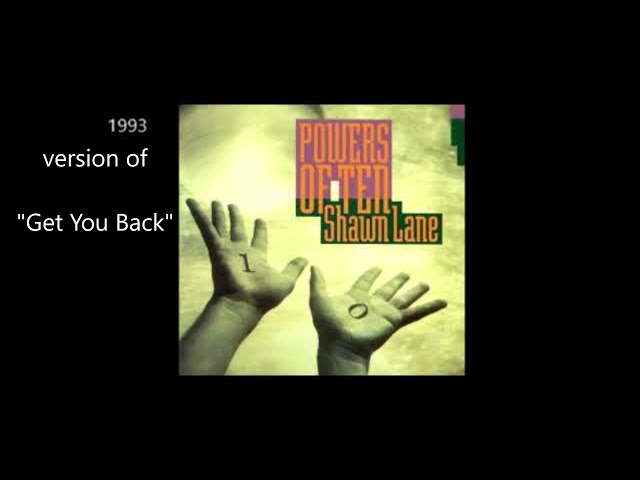 Shawn Lane - Get you back (1993 version) - YouTube