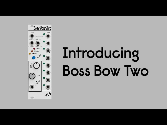 Introducing Boss Bow Two - 8 Way Multimode Switch - ALM027 - YouTube