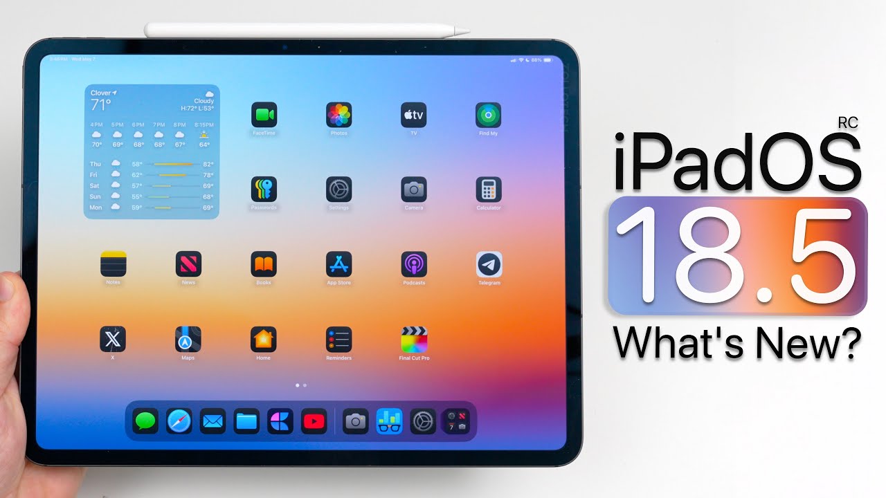 iPadOS 18.5 RC is Out! - What's New? - YouTube