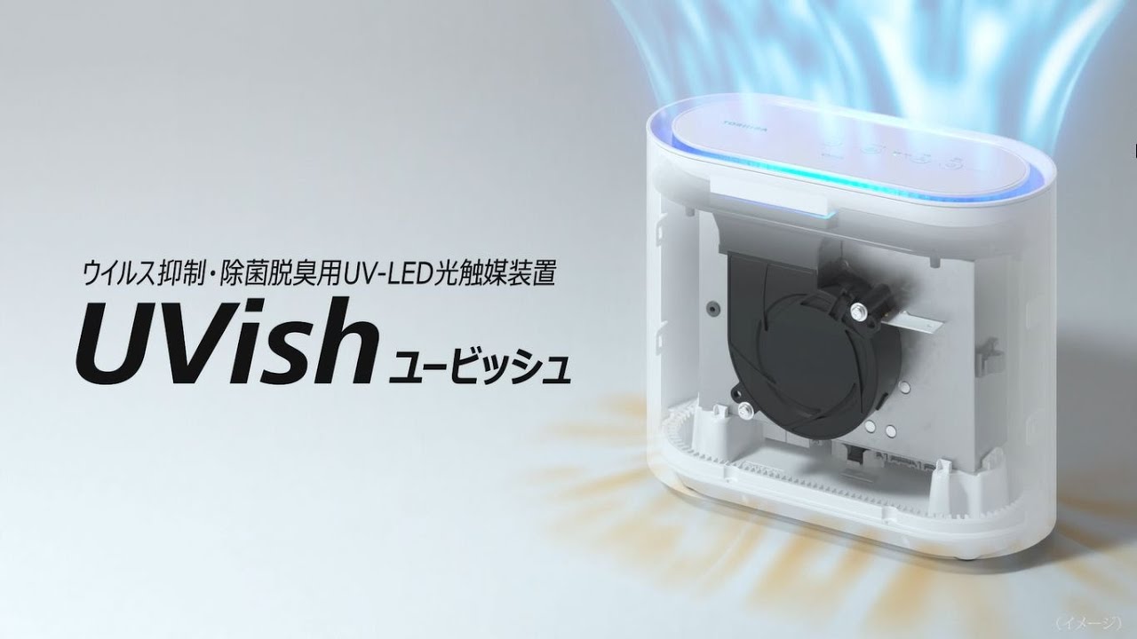 ウイルス抑制・除菌脱臭用UV-LED光触媒装置 UVish（ユービッシュ