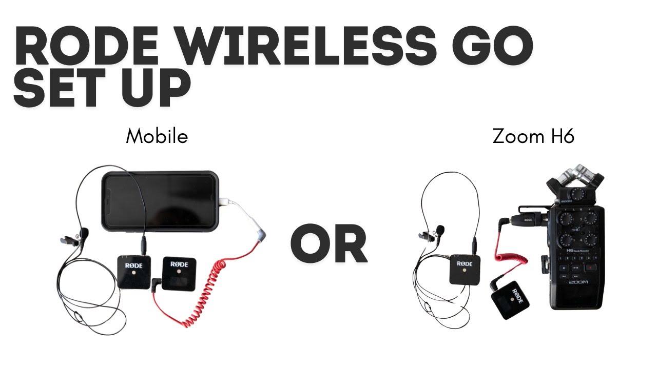 Rode Wireless Go Set Up with iPhone or Zoom Recorder (Beginner
